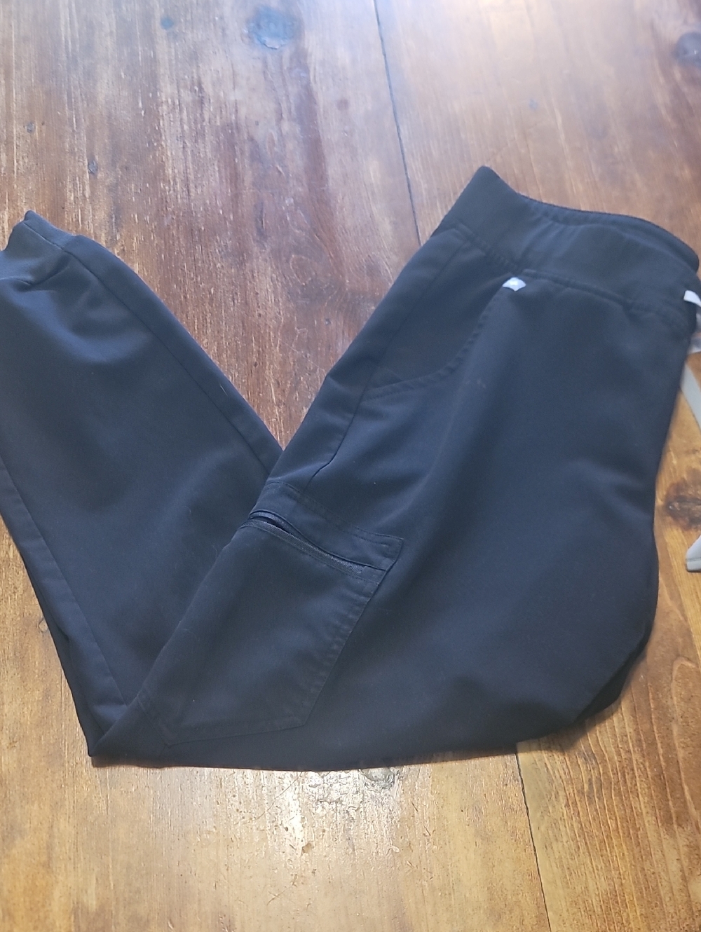 Figs Black Cozy Jogger Pants with Pocket Details
